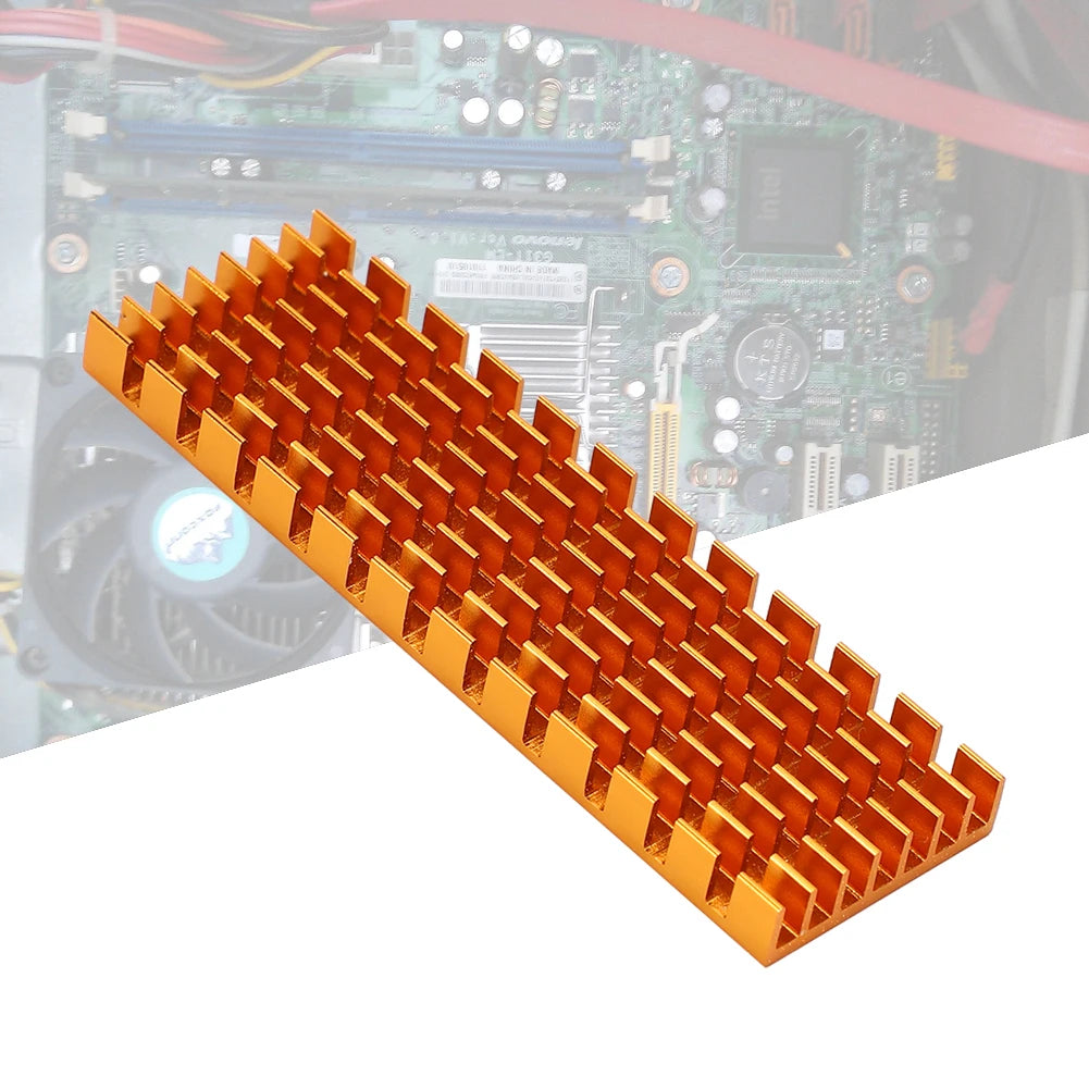 Cooling Fin Desktops M 2 SSD 2280 PCIE State Drive Heat Sink 70x22x6mm
