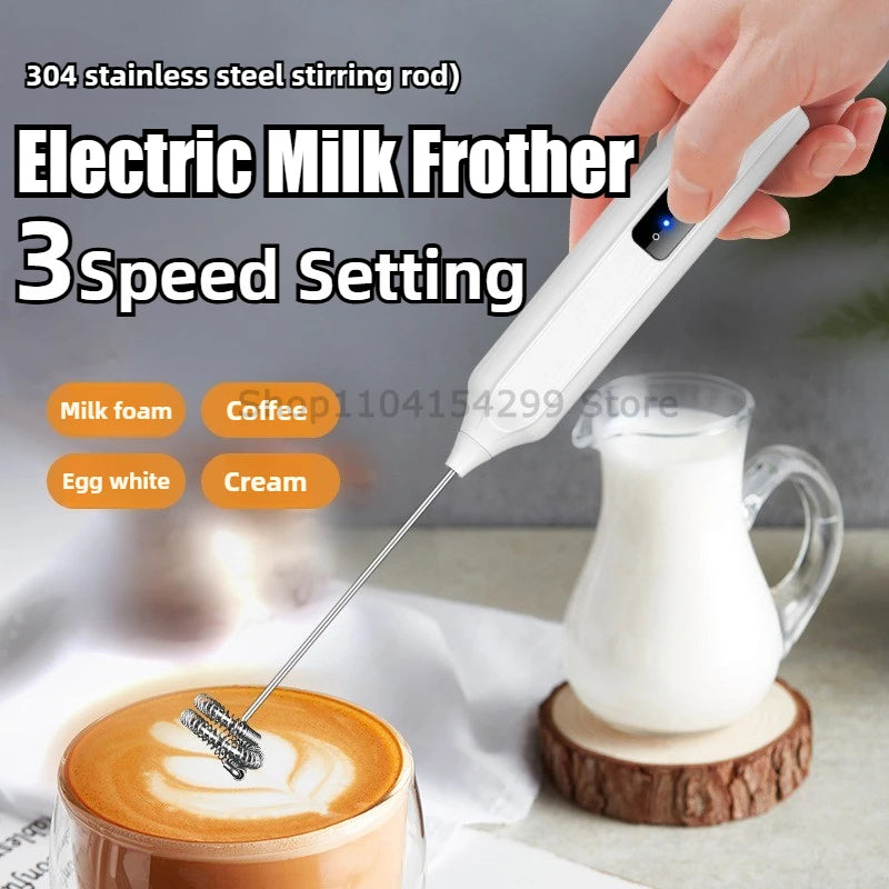 Electric Coffee Milk Frother Handheld Egg Beater Foamer Coffee Maker Electric Blender Mixer Mini Portable Blender Kitchen Tool Zpaxo