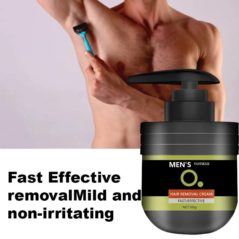YUITIKUE Men's Hair Removal Cream 100g – Gentle & Fast Hair Removal Cream Zpaxo