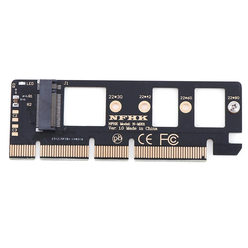 NGFF M Key 2 NVME AHCI SSD PCI-E PCI Express 3 0 16x x4 Adapter Riser