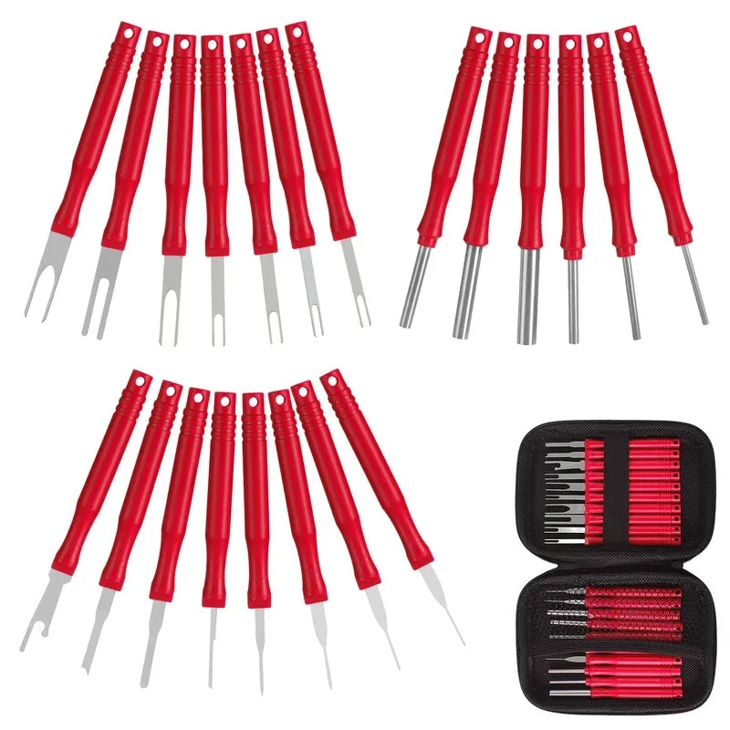 Car Terminal Removal Tool Auto Electrical Wire Pin Extractor Plug Zpaxo 21 piece set