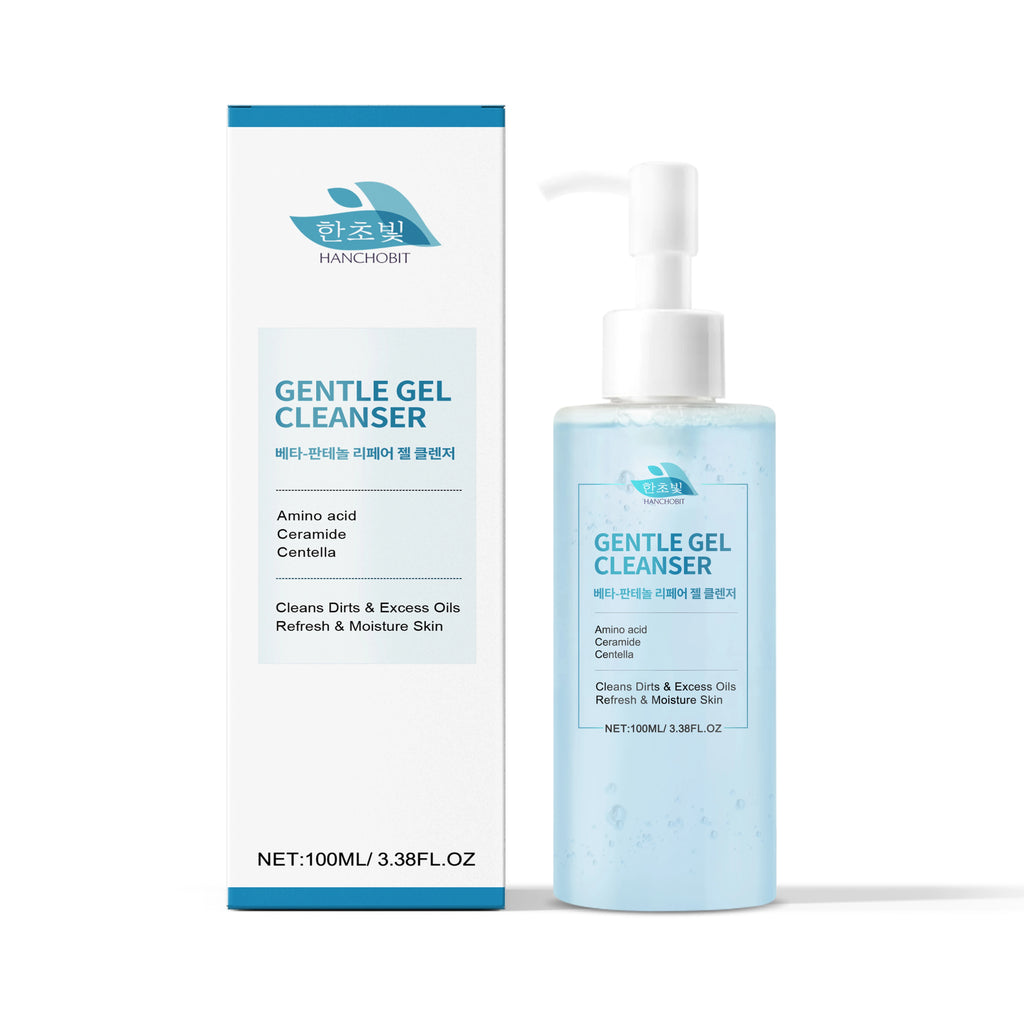 Beta-Panthenol Gel Cleanser: Gentle Cleansing, Leaves Skin Soft and Tender – Transparent Gel, Refreshing Facial Cleanser Zpaxo