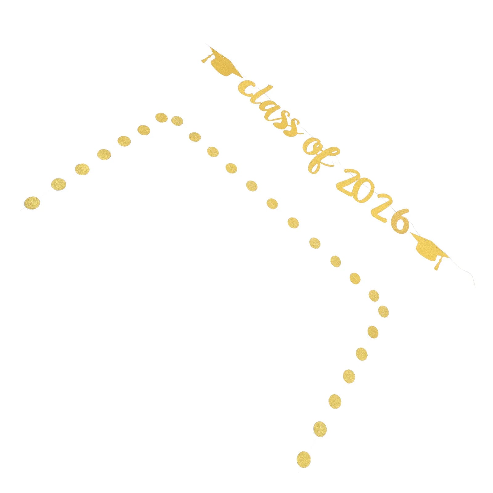 Glitter Congrats Grad Banner 2026 Graduation Decoration Garland Happy