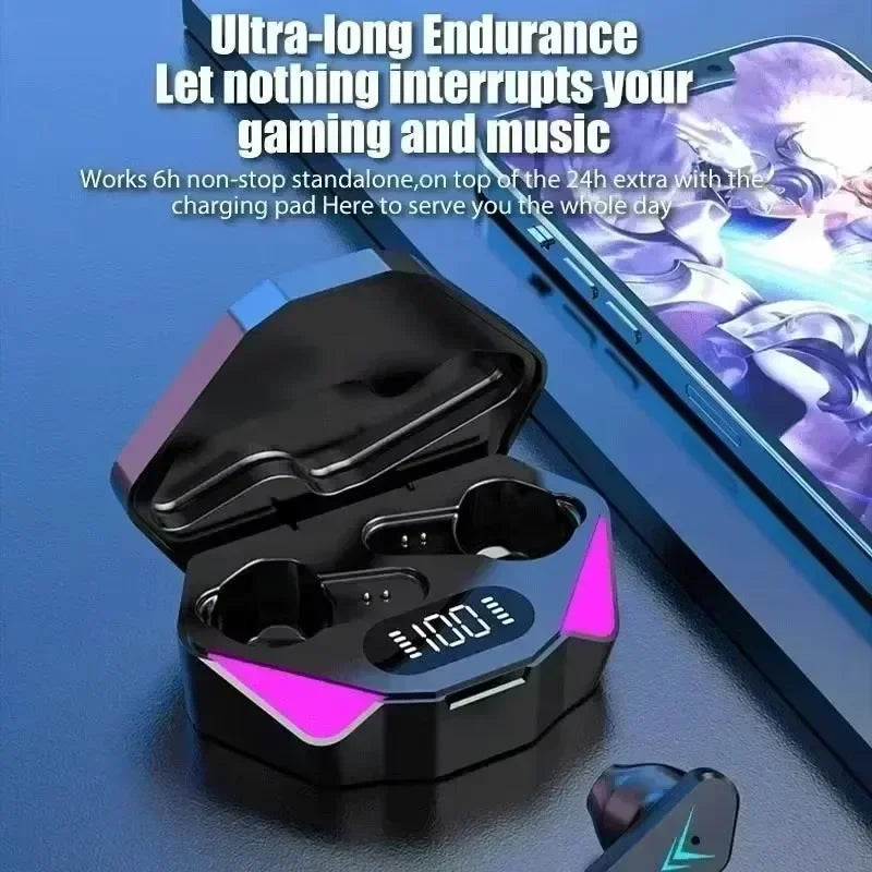 TWS Earphones Bluetooth Wireless Gamer Headphones 65ms Low Latency