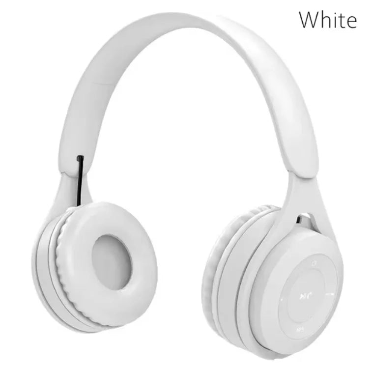 Macaron Headphones Kids Wireless Bluetooth Headphone Stereo Headband Gaming Headset with Mic Gamer Girl Gift for Mobile Tablet Zpaxo WHITE-NEW
