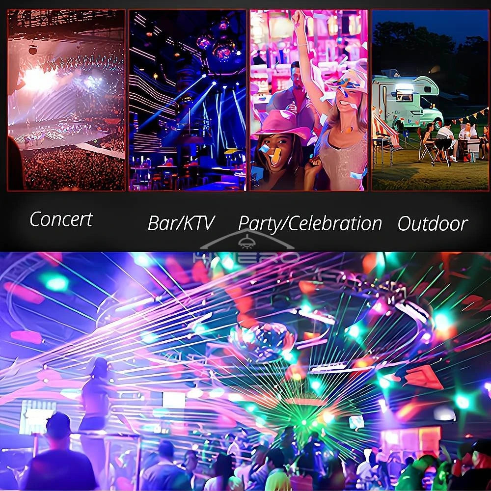 Mini USB RGB Disco Ball Light – DJ Stage & Party Ambient LED USB Party Light Zpaxo