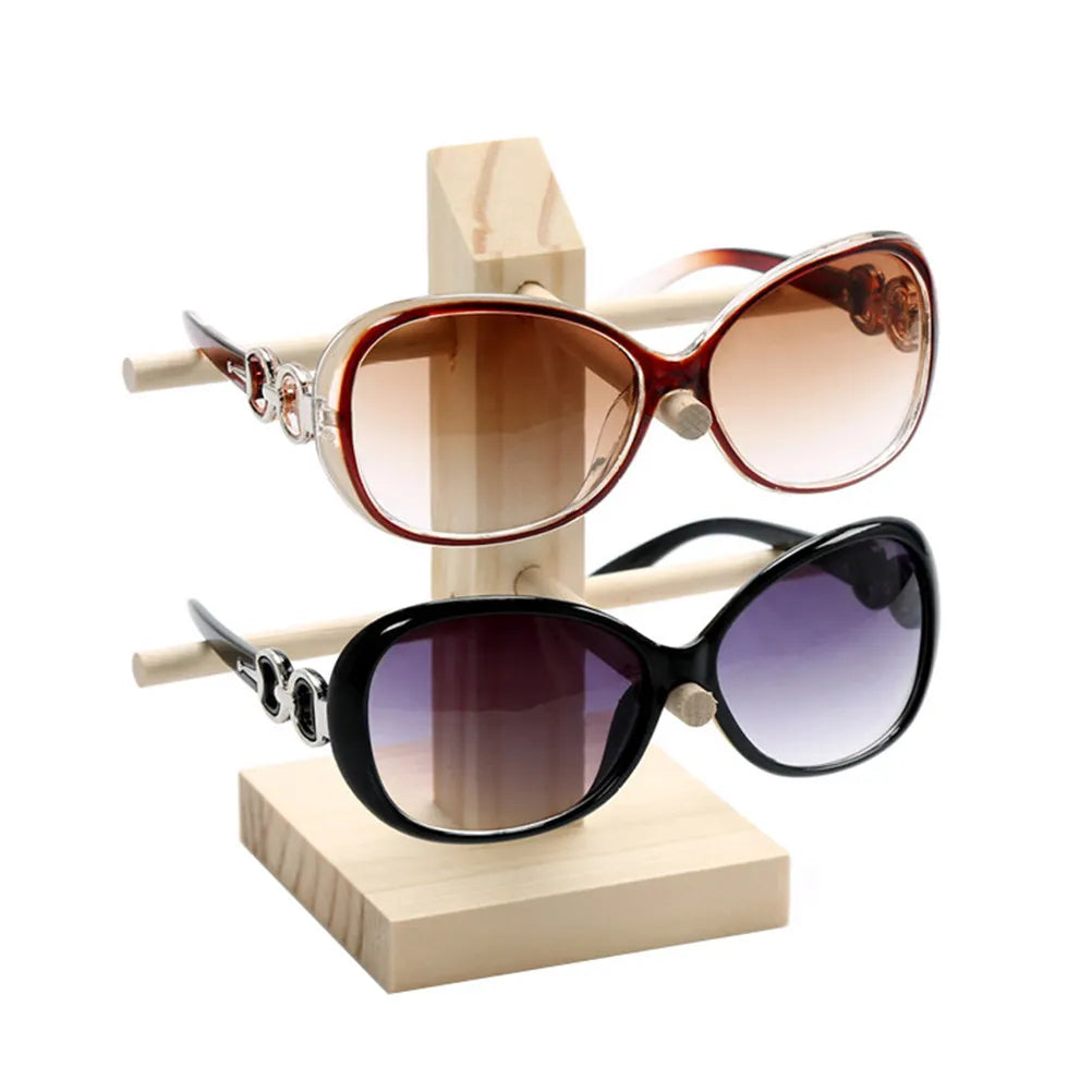 Exquisite Wood Glasses Frame Holder Smooth Surface Earring Hanging