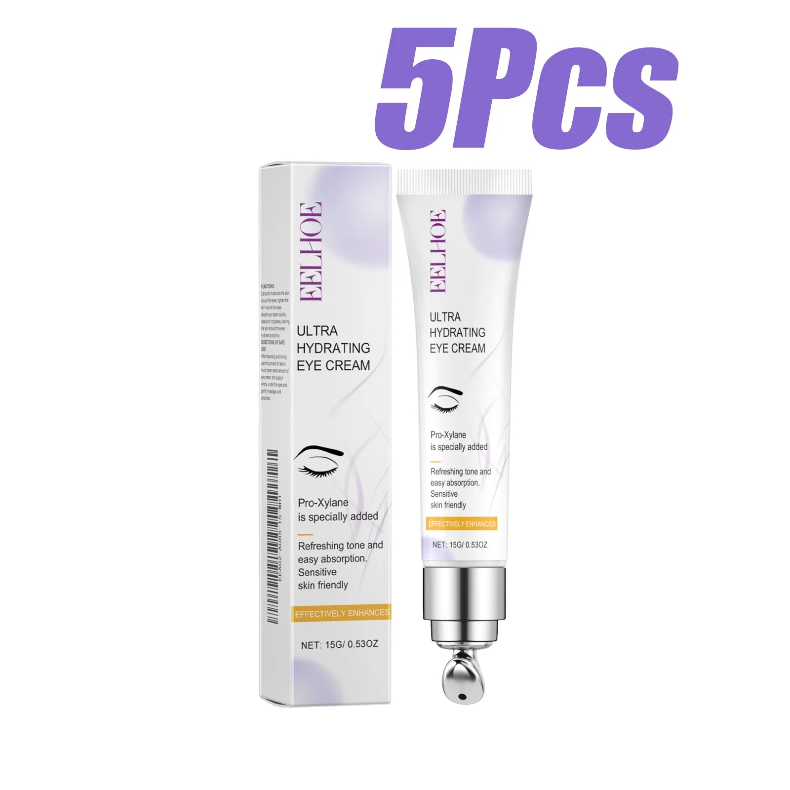 EELHOE Ultra Hydrating Eye Cream – Dark Circles & Wrinkles Eye Cream Zpaxo 5 x 15g Boxed