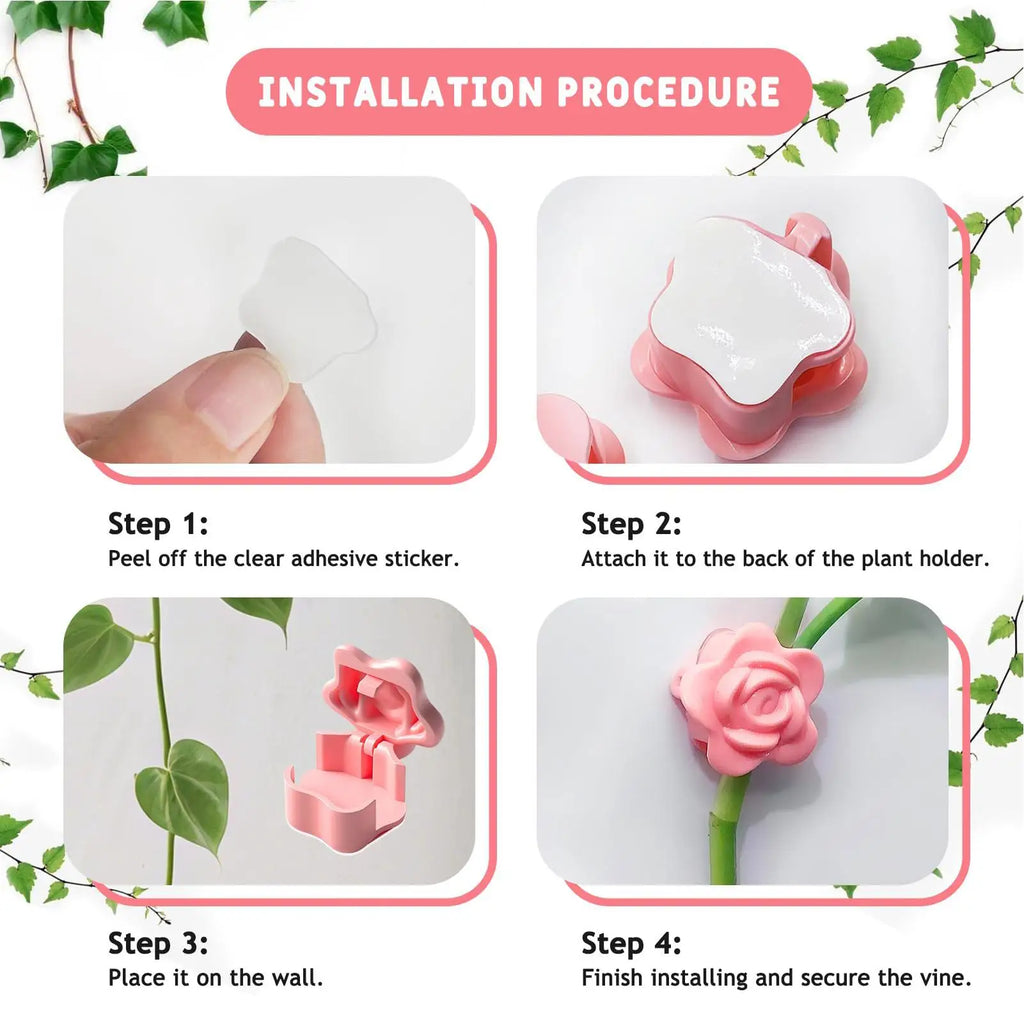 10-Pack Self-Adhesive Plant Climbing Wall Clips for Vines Plant Climbing Clips Zpaxo