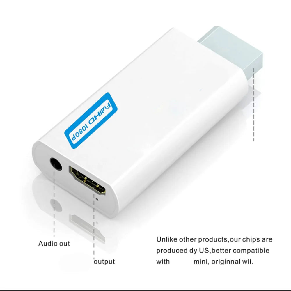Full HD 1080P HDMI Compatible Converter Adapter Audio HDTV Monitor Zpaxo