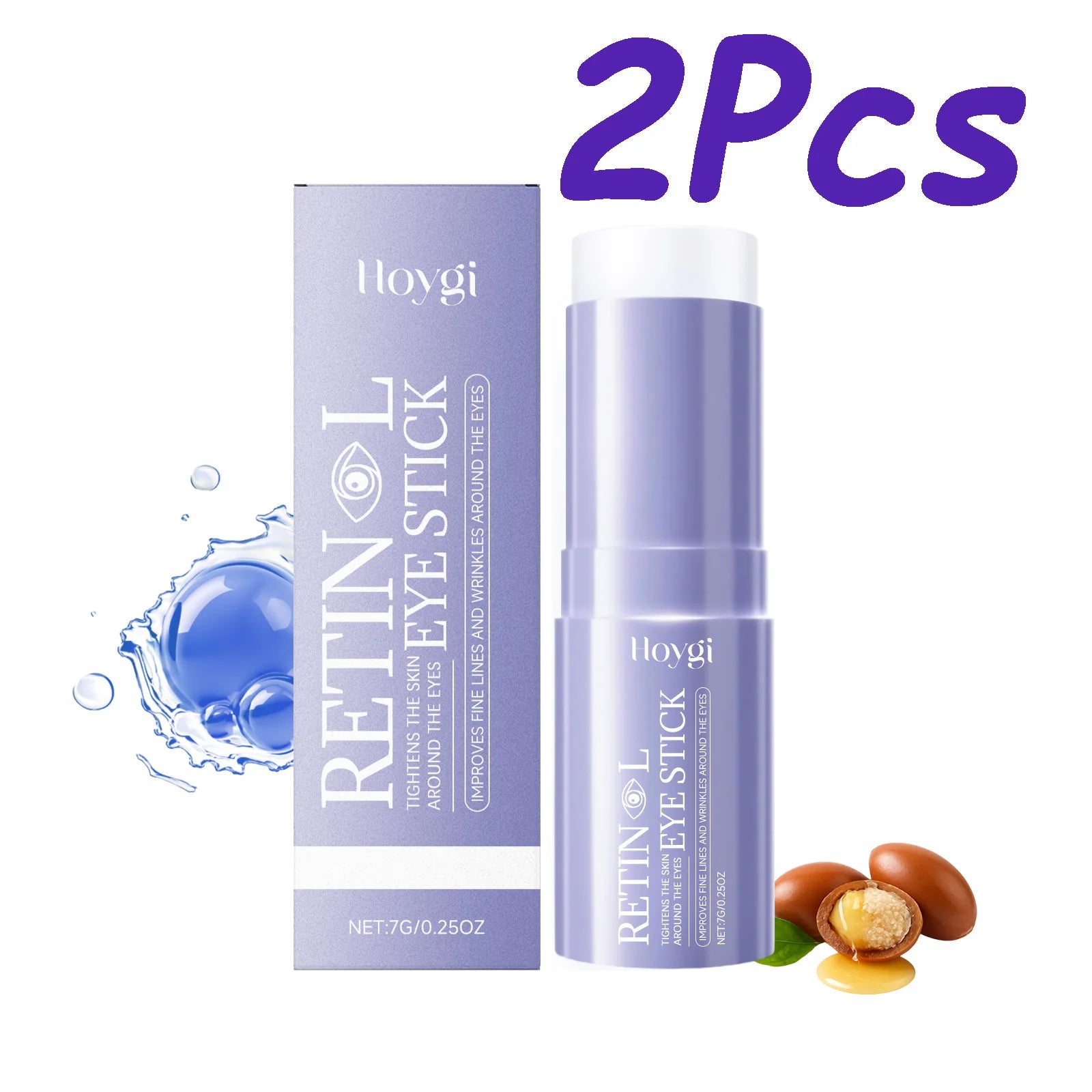Hoygi Retinol Eye Cream Stick – Dark Circles & Anti-Aging Retinol Eye Cream Stick Zpaxo 2 x 7g Boxed