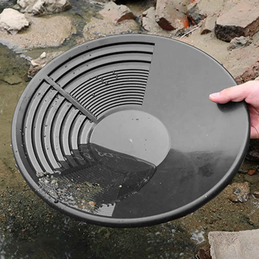 Plastic Gold Pan Basin NuggetMining Pan Dredging Prospecting River Tool Wash Gold Panning Equipment Gold Silver Metal Detector Zpaxo