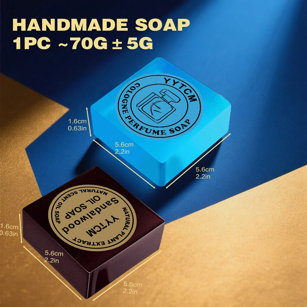 Sandalwood Cologne Soap – Handmade Essential Oil Bar 70g Handmade Bar Soap Zpaxo