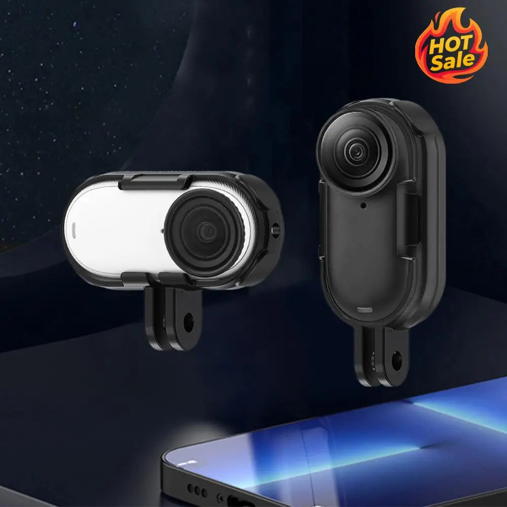 For Insta360 GO 3/GO 3S Vertical & Horizontal Action Mount Set Adapter Mount Long Screw Frame Shell Extend Case Protective Case Zpaxo