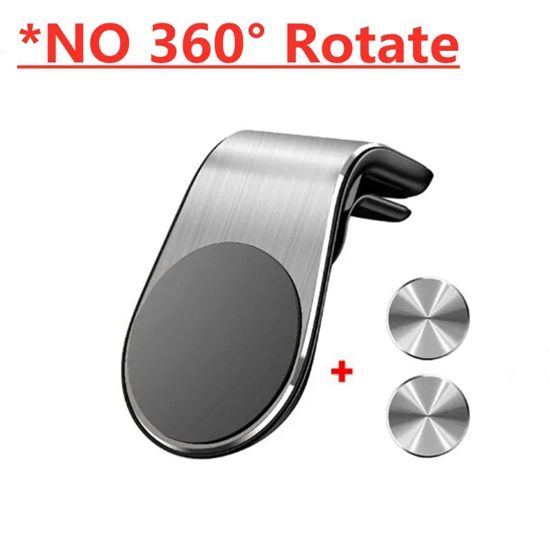 360 Rotation Phone Stand Magnetic Car Holder Air Vents Clip Mobile