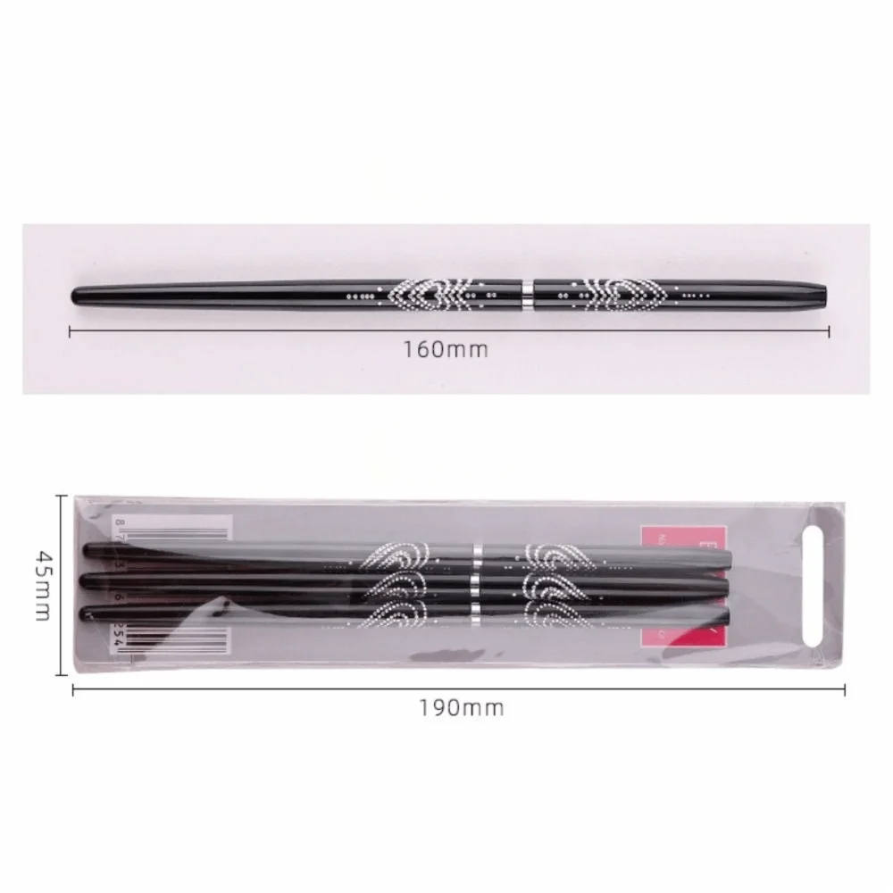 Metal Handle Nail Eyeliner Brushes 7mm/9mm/11mm Thin Design UV Gel Painting Brush Black Color Nail Art Design Brush Zpaxo
