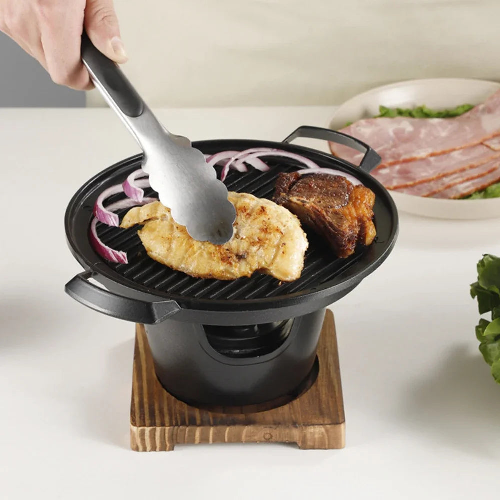Mini Barbecue Stove Detachable Japanese Alcohol Non-stick BBQ Grill