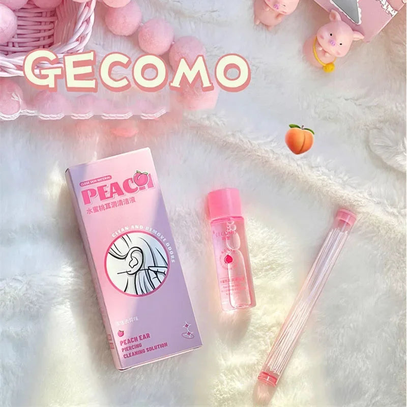 Ear Hole Cleaning Solution Safe Health Peach Flavor Inflamed Blockage