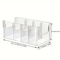 Belt Storage Box Home Use Divided Tie Organizer Desktop Transparent