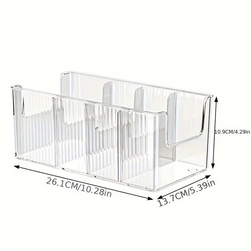 Belt Storage Box Home Use Divided Tie Organizer Desktop Transparent