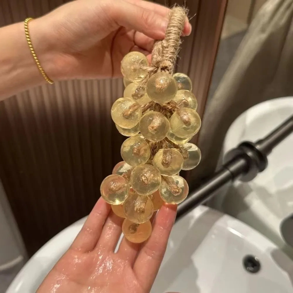 Handmade Grape Soap Rope Clear Whole Bunch Cluster Bar Crystal DIY Zpaxo