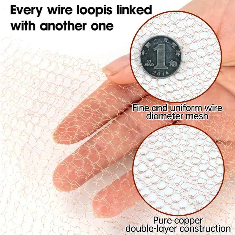 Insect Proof Copper Snail Wire Mesh Rodent Protective Gardening