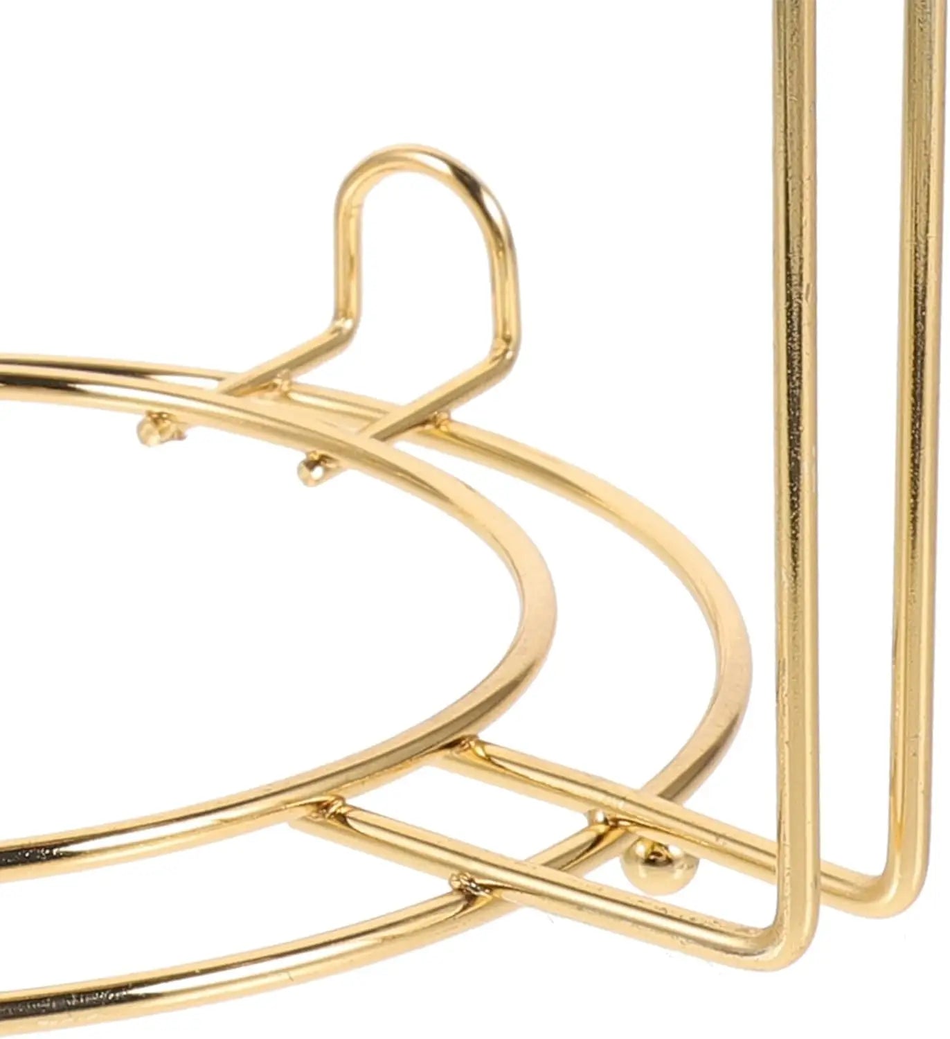 Metal Double-Tier Tea Cup & Saucer Display Stand | Countertop Rack