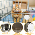 Premium Stainless Steel Pet Feeding Bowl Unique Anti-tip Hanging Cats