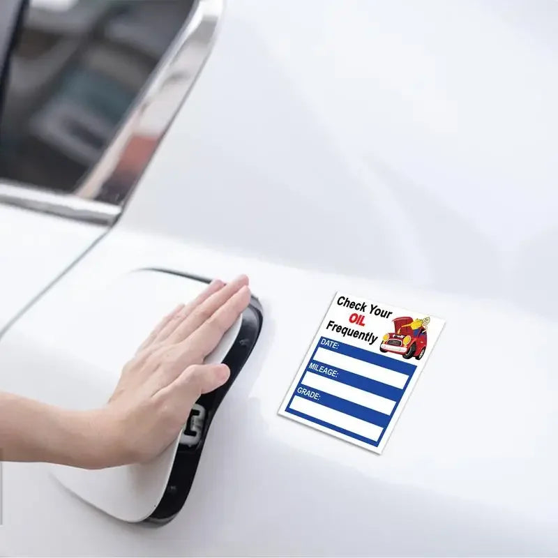 Oil Change Reminder Sticker 150 Sheets Decals Stickers Car Easy-peel