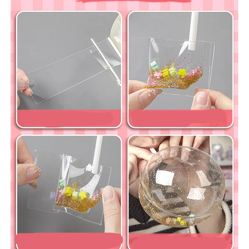 PET Nano Tape Putty Music Bubble Blowing Double Sided Adhesive Stress