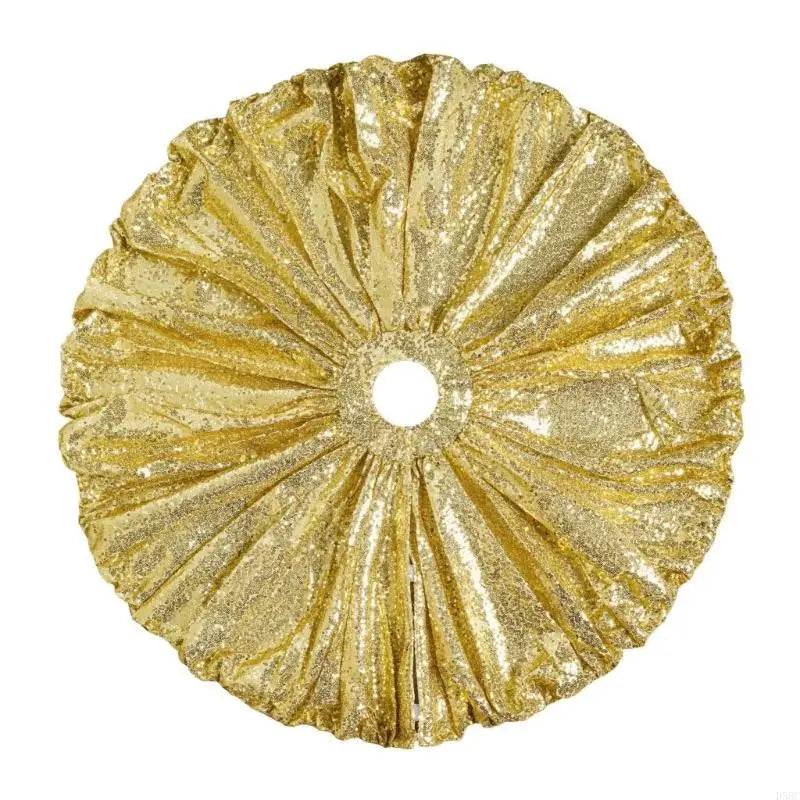 Sequined Christmas Base Cover Water Resistant Polyester Tree Skirt