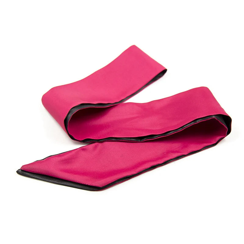 Eye Mask Satin Sex Cover Imitation Silk Sleep Band Soft Tie Blindfold