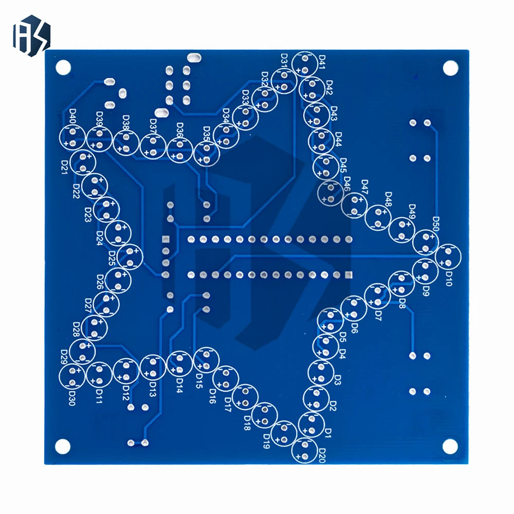 RGB LED Five-Pointed Star DIY Kit – 1/2/3PCS Colorful Light Module, 51 MCU & for Arduino Compatible Zpaxo