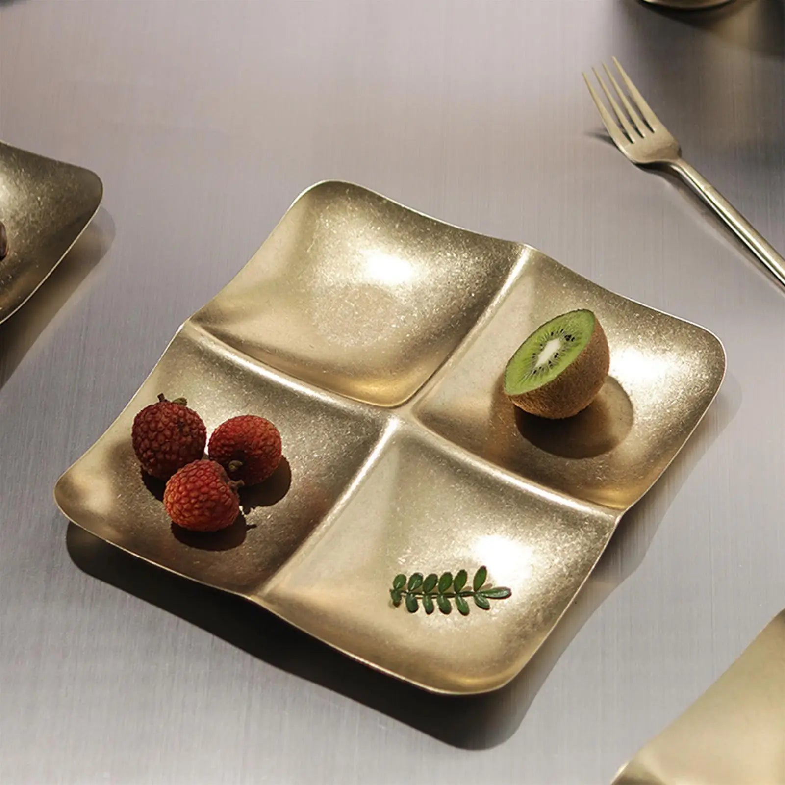 Snack Platter Portable Decorative Plate Tray Home Kitchen Living Room