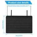Nonslip Trunk Mat Bumper Guard Wear Resistant Rear Bumper Protector Foldable Universal Trunk Mat for SUV Vehicle 64cm * 94cm Zpaxo black