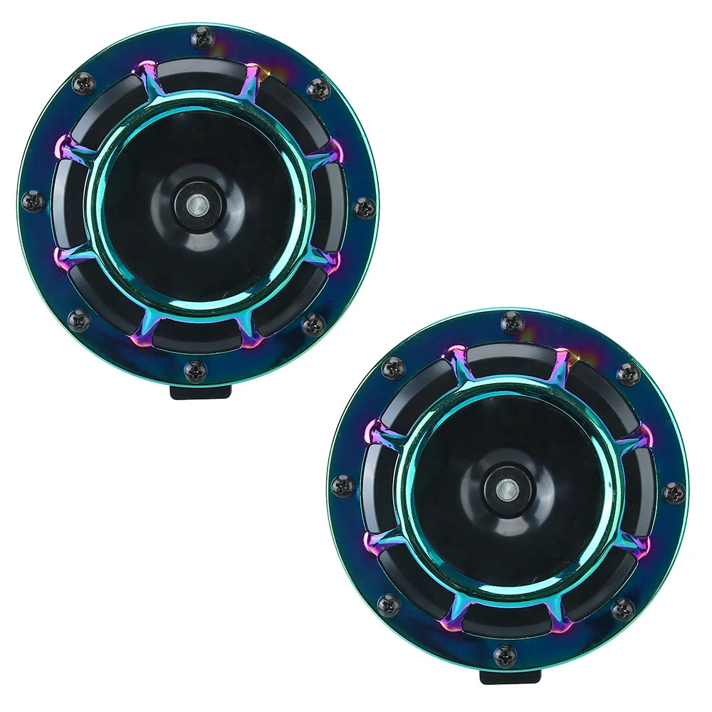 Loud Universal Car Horn Cool Scheme Electricity 1Pair Motorcycle Zpaxo Colorful