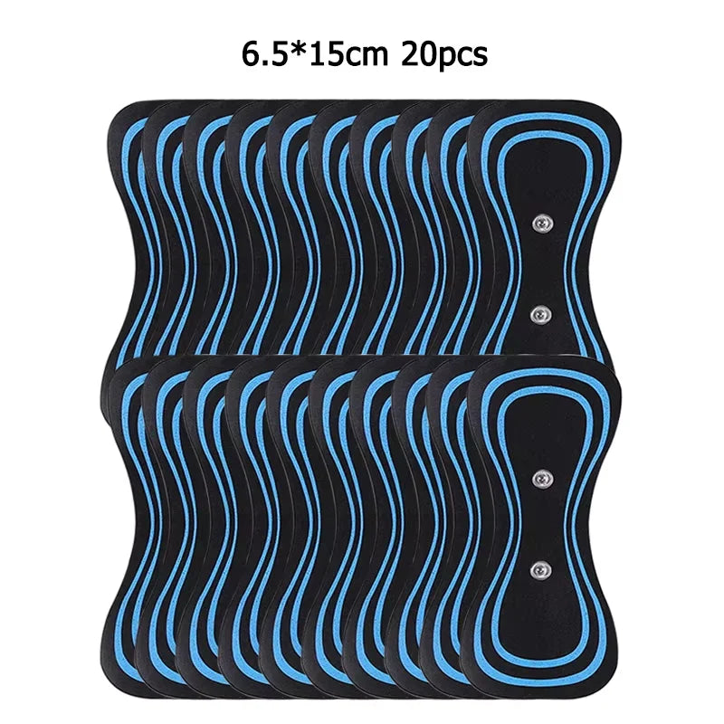 Neck Massager Gel Pads Trainer Hip Exerciser Replacement Slimming Tens Body Massager Patch Muscle Stimulator Sticker Gels Zpaxo 20pcs no host