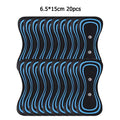 Neck Massager Gel Pads Trainer Hip Exerciser Replacement Slimming Tens Body Massager Patch Muscle Stimulator Sticker Gels Zpaxo 20pcs no host
