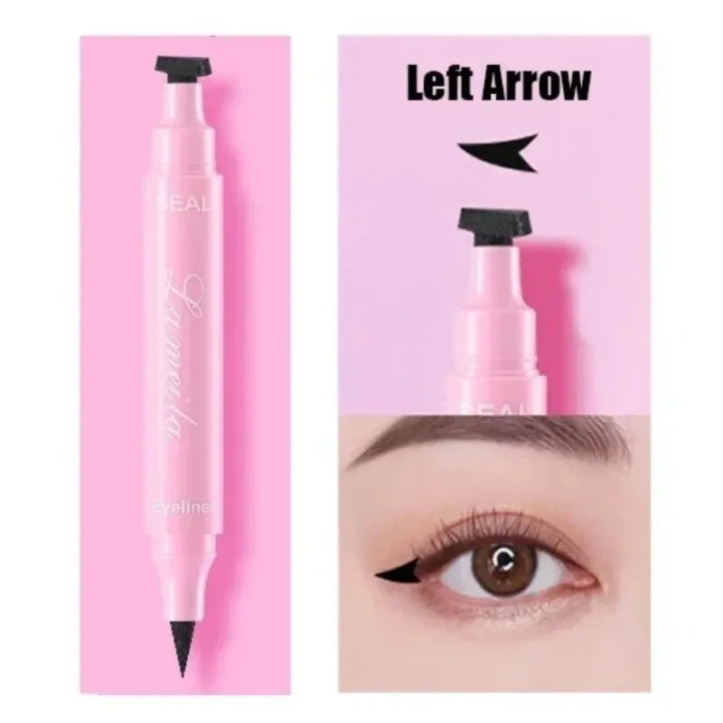 1 Black Eyeliner Stamp Waterproof Sweat-proof Dual-ended Liquid Quick Zpaxo G-06 Left Arrow