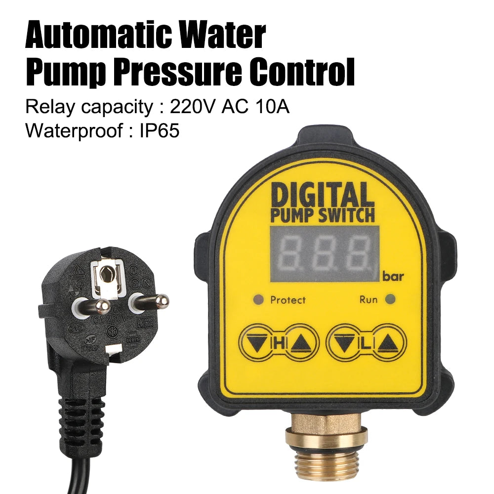 0-10 Bar 1 2'' Interface 220V Digital Automatic Air Pump Water Oil