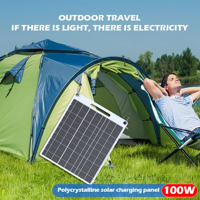 Durable Waterproof 100W Flexible Solar Panel Dual USB Ports Designed Zpaxo