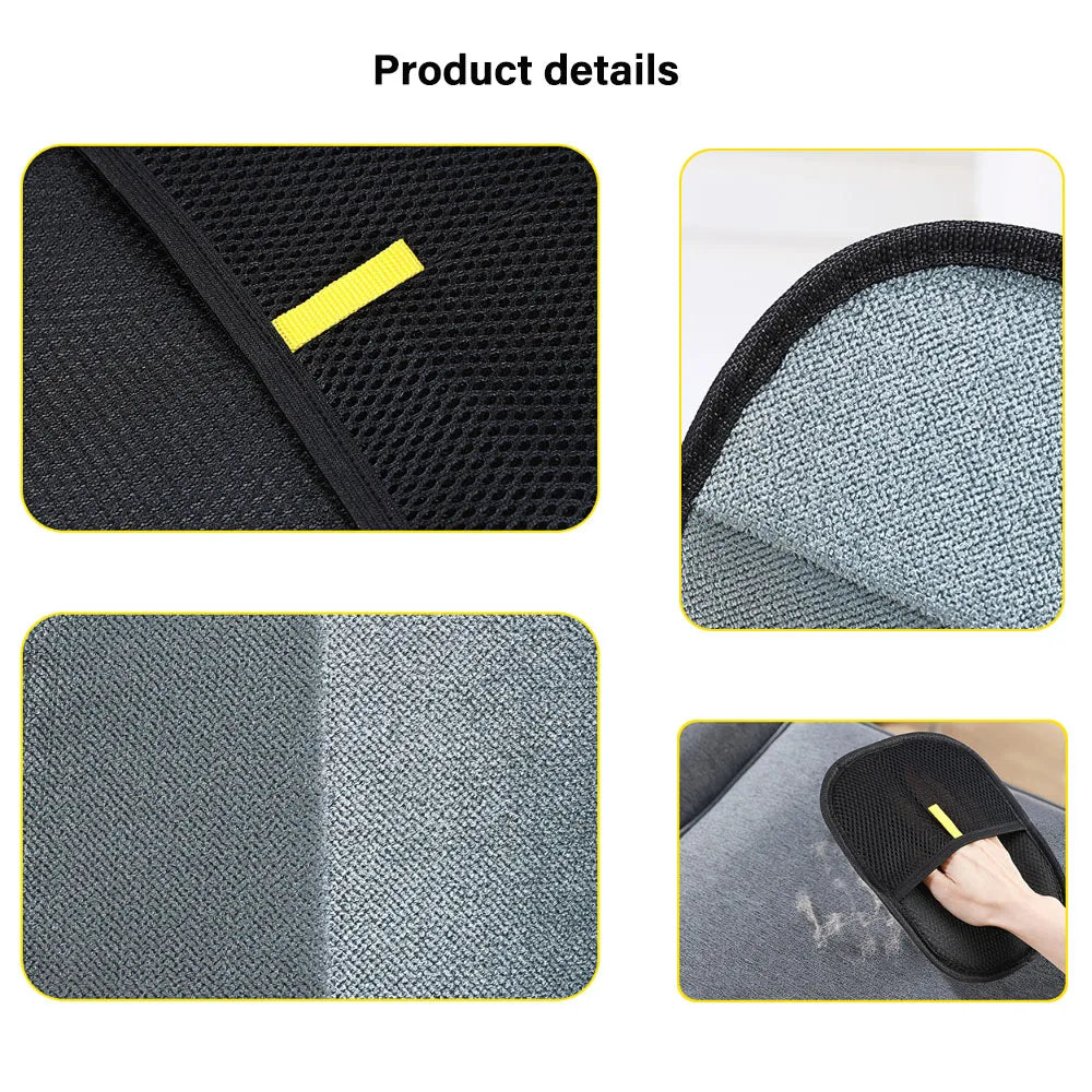 Double-Sided Reusable Pet Hair Removal Grooming Gloves