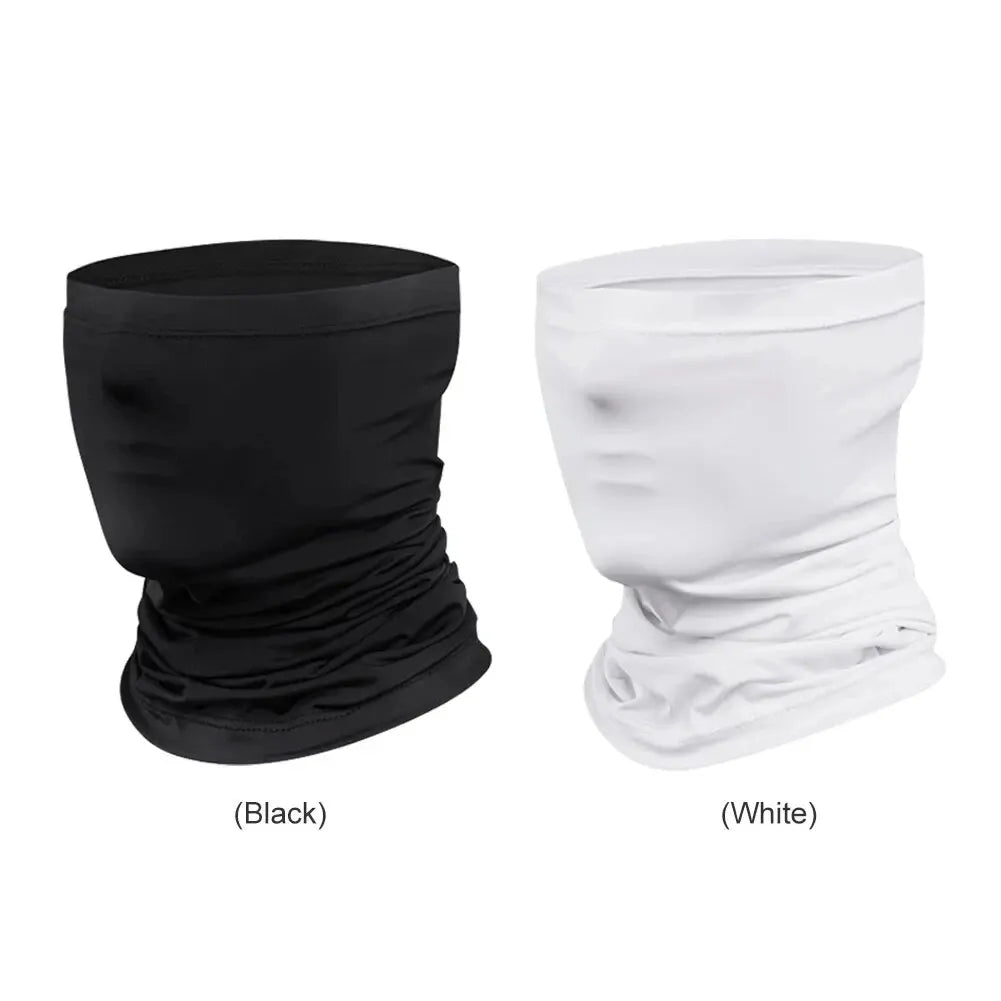 Summer Cycling Face Cover Mask Ice Silk Anti UV Scarf Headband Bandana Anti UV Scarf Headband Scarf Fishing Hiking Accessories Zpaxo