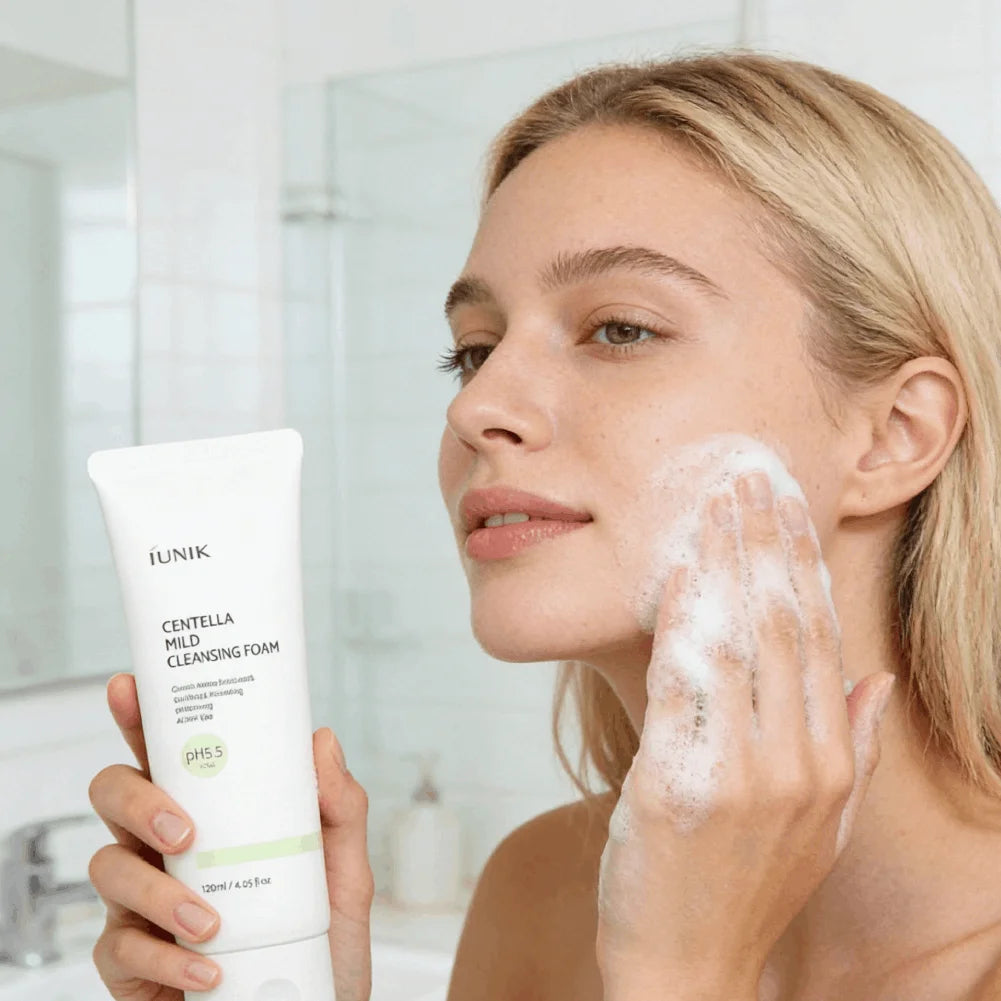 IUNIK Beta-Glucan Skincare Set – Cleanser, Gel & Eye Cream Korean Skincare Set Zpaxo