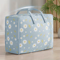 Large Quilt Storage Bag – Folding Moving Bag with Handles Quilt Storage Bag Zpaxo blue-50 45 25cm