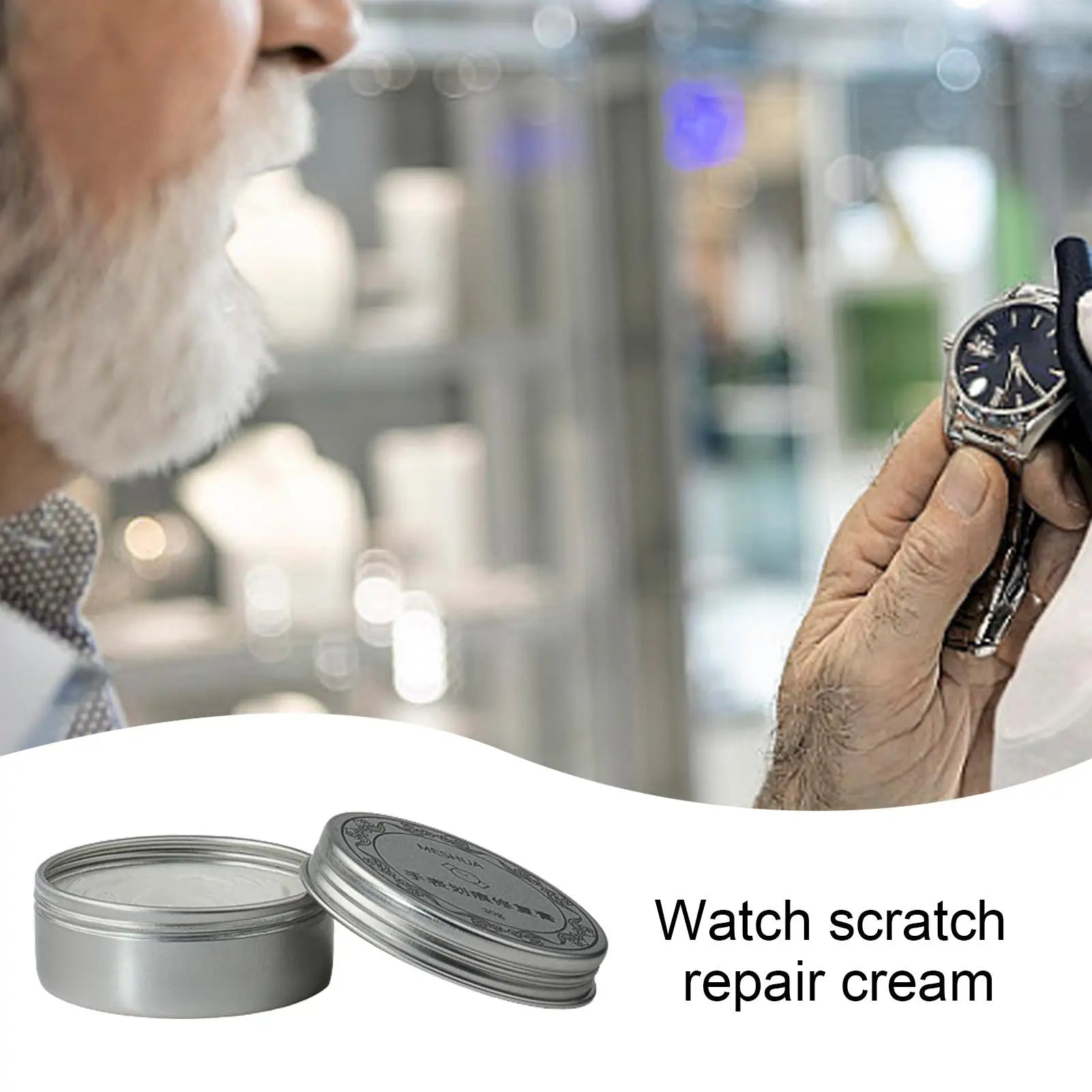 Watch Crystal Scratch Remover 30g Watch Polishing Kit Quick Repair Repair Tools for Watch Cases Bracelets and Covers Zpaxo