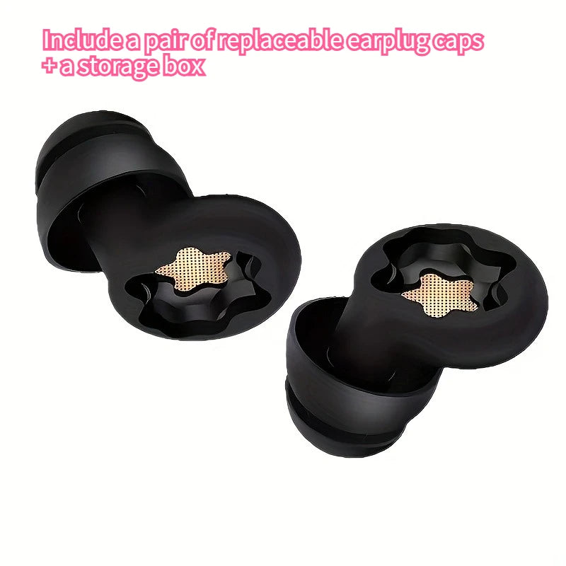 Pair Upgraded 2026 Noise-canceling Earplugs Reusable Storage Case