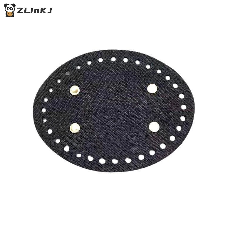 ▶1Pcs Colorful Long PU Leather Bag Bottom Hand-woven Bag Rivets Baseplate For DIY Handbag Cushion Pad Base Accessories Zpaxo