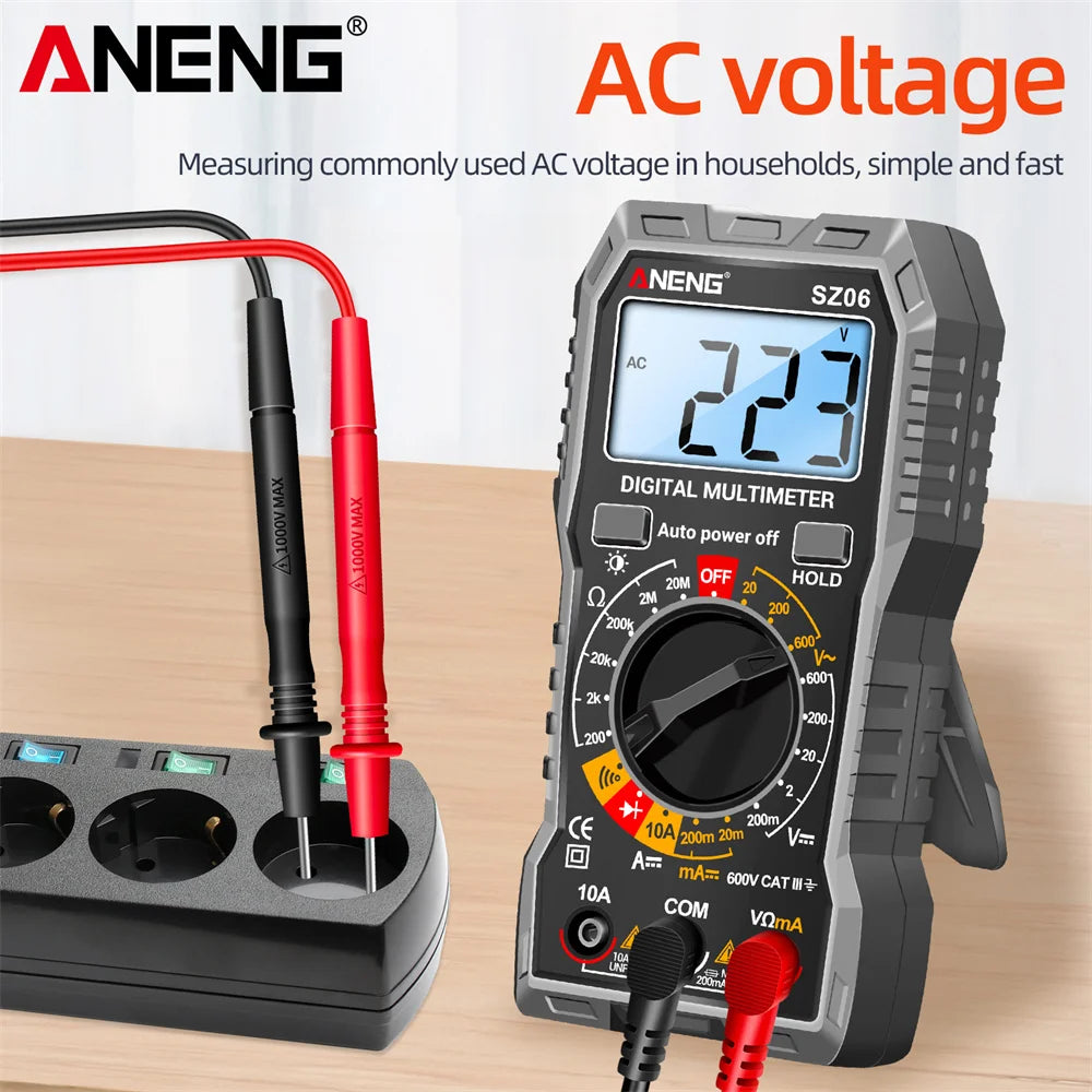 ANENG SZ06 Multimeter Voltage DC Current Diode Ohm Professional Smart