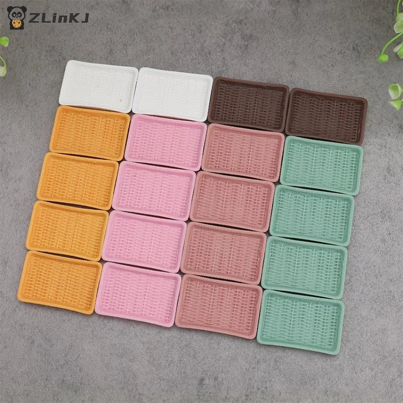 Dollhouse Simulation Miniature Kitchen Cutlery Dish Plate Dessert Zpaxo